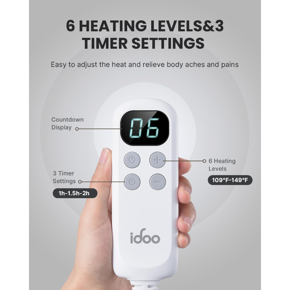 Heating Pad for Upper Body Relief - 65% OFF Best Seller by idoo