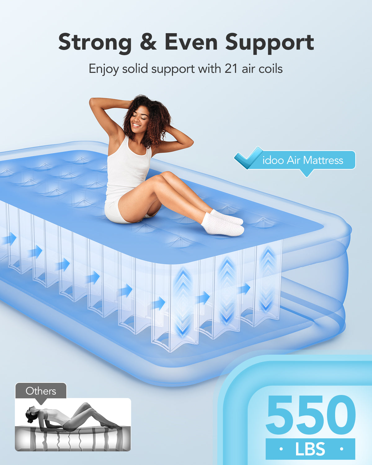16" Comfort Air Mattress - 80% OFF Best Seller by idoo