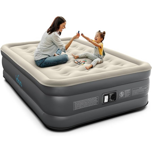 18" Air Mattress with Four Chamber Structure Grey Full - 65% OFF Air Bed Best Seller king by idoo