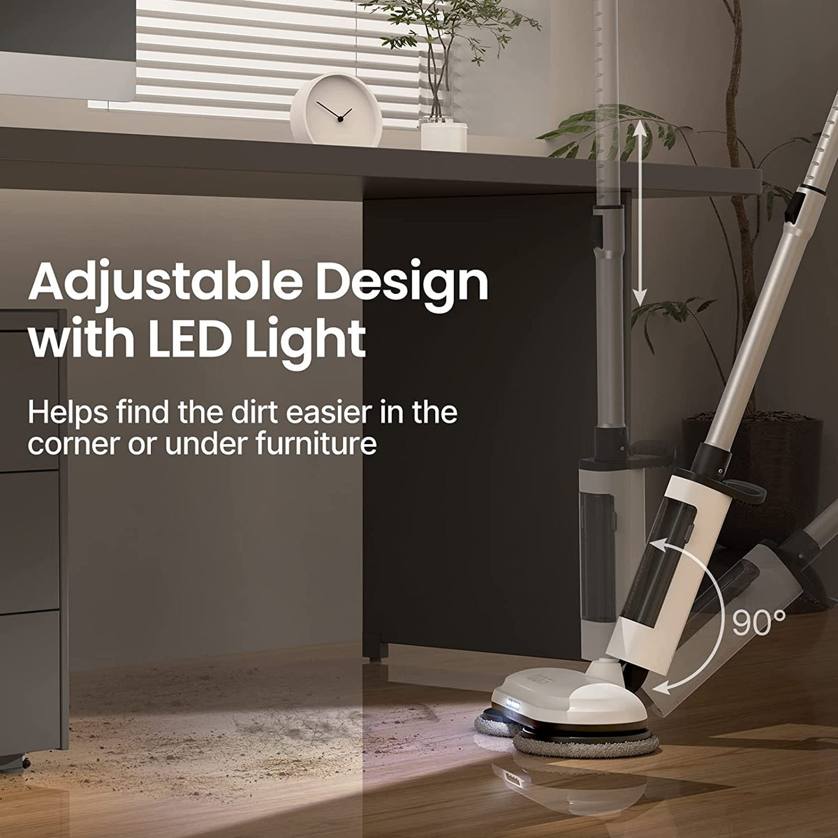 LED Electric Mop with Sprayer - 65% OFF Best Seller BFD CA sale by idoo