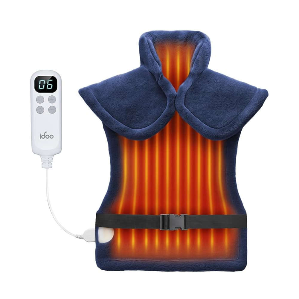 Heating Pad for Upper Body Relief Navy - 65% OFF Best Seller by idoo