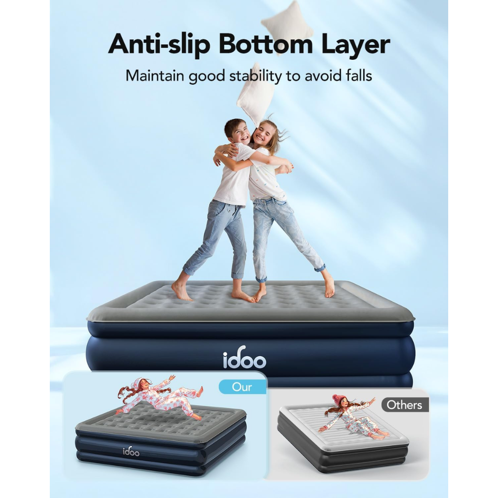 18" Air Mattress with Four Chamber Structure - 65% OFF Air Bed Best Seller king by idoo