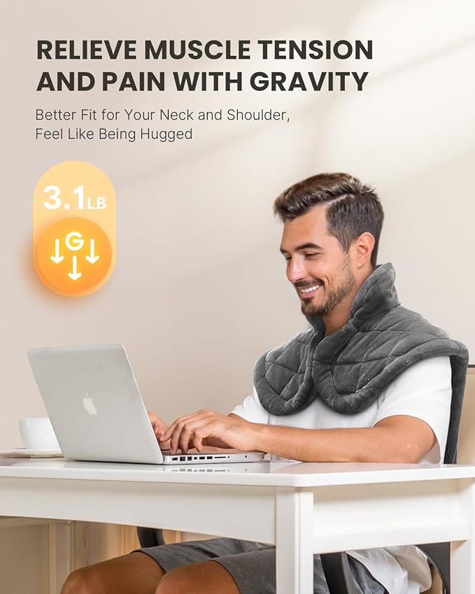 Weighted Heating Pad for Upper Body Relief - 65% OFF Best Seller by idoo