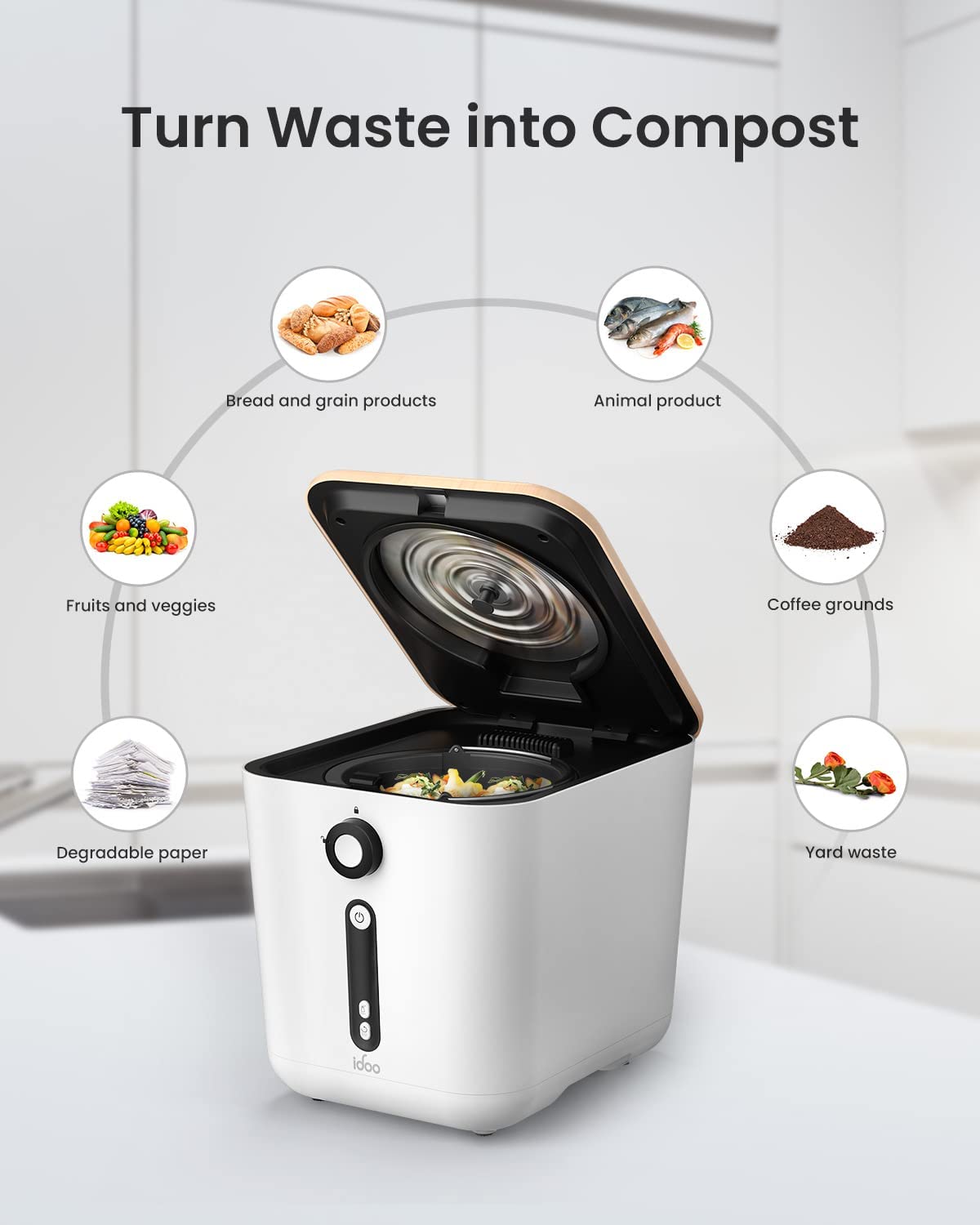 Garbo Kitchen Composter - 65% OFF _wf_cus Best Seller by idoo